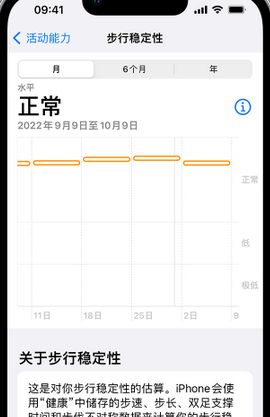 毛感乡iPhone手机维修如何在iPhone开启'步行稳定性通知'