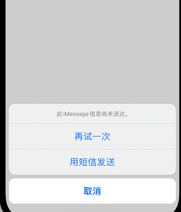 毛感乡apple维修iPhone上无法正常发送iMessage信息