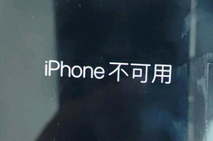 毛感乡苹果服务网点分享锁屏界面显示“iPhone 不可用”如何解决 